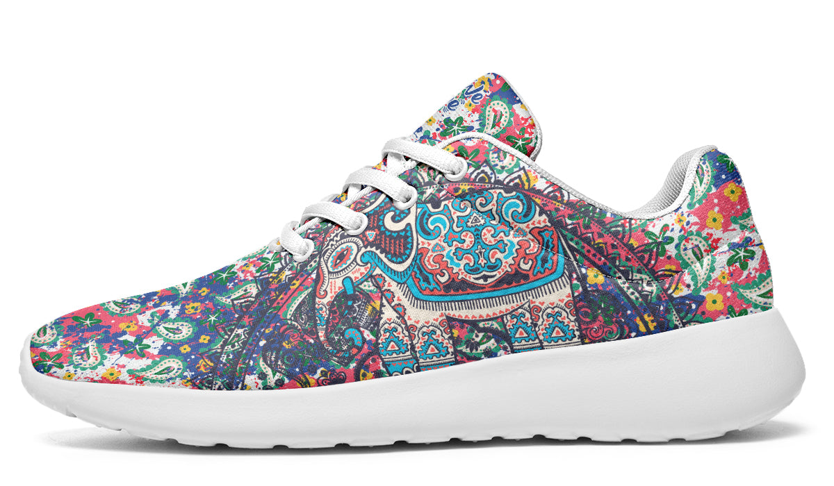 Colorful Elephant With Paisley Pattern