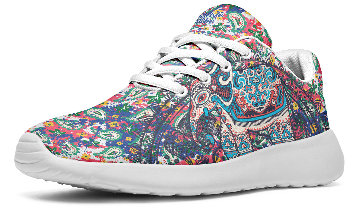 Colorful Elephant With Paisley Pattern