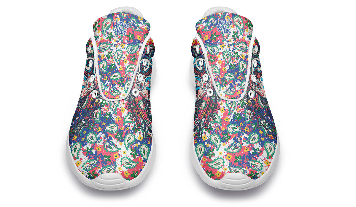 Colorful Elephant With Paisley Pattern