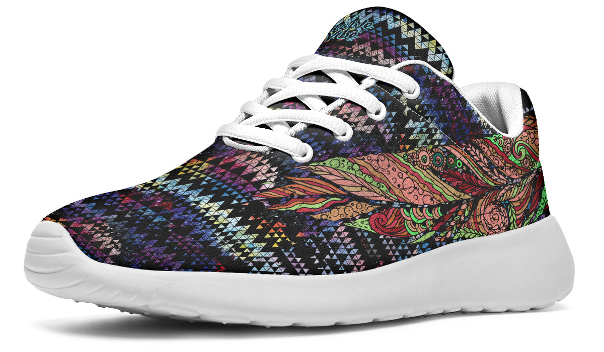 Colorful Feather With Patterns