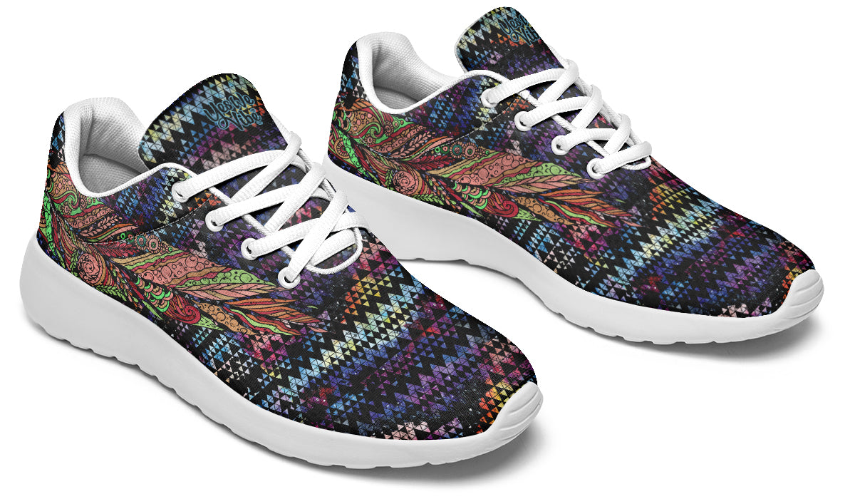 Colorful Feather With Patterns