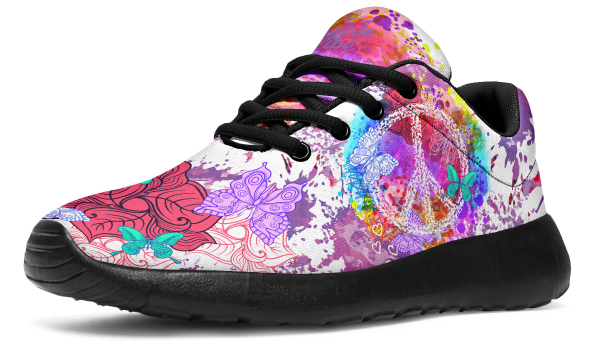 Colorful Peace And Butterflies