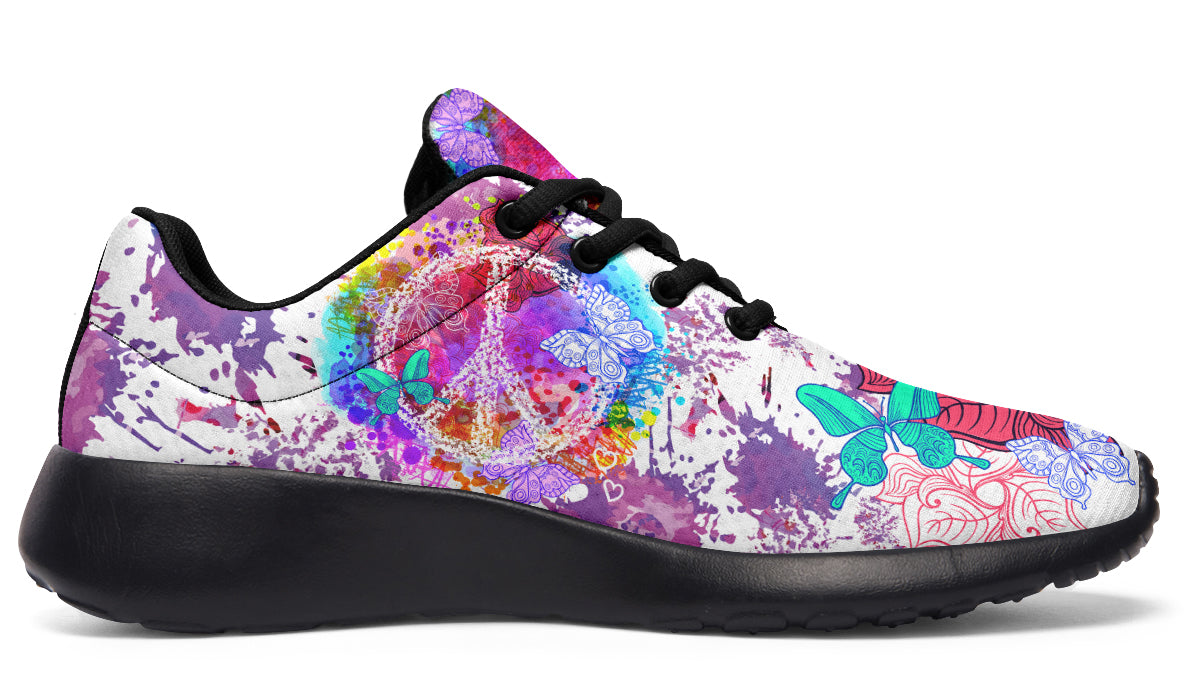 Colorful Peace And Butterflies