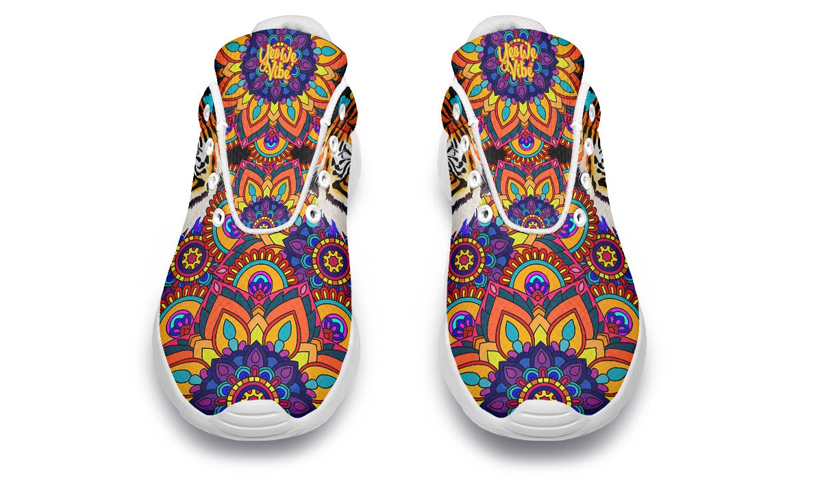 Colorful Tiger And Mandala