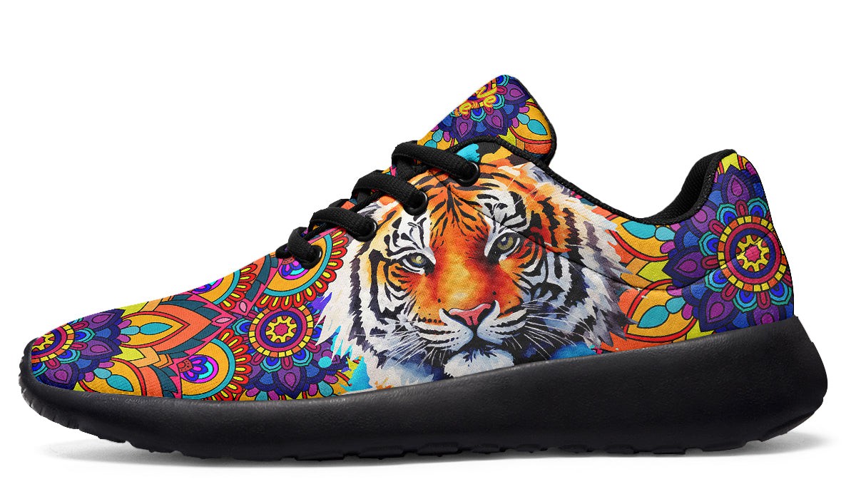 Colorful Tiger And Mandala