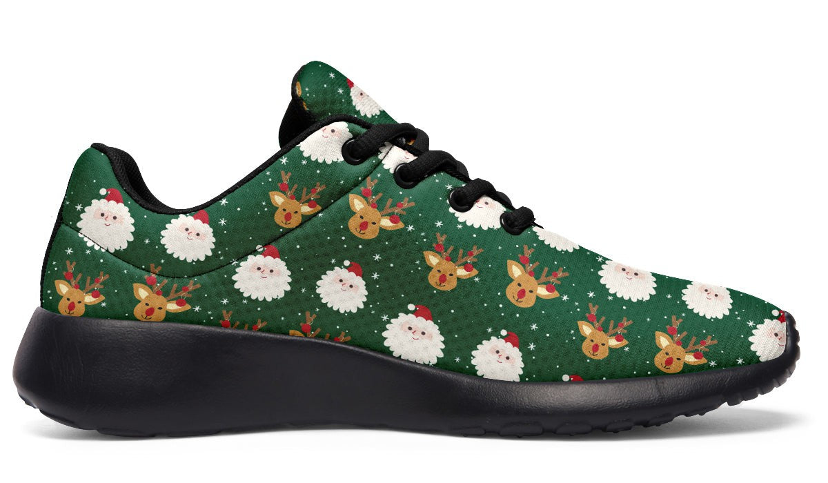 Cute Santa Claus And Reindeer