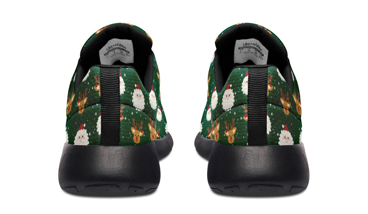 Cute Santa Claus And Reindeer