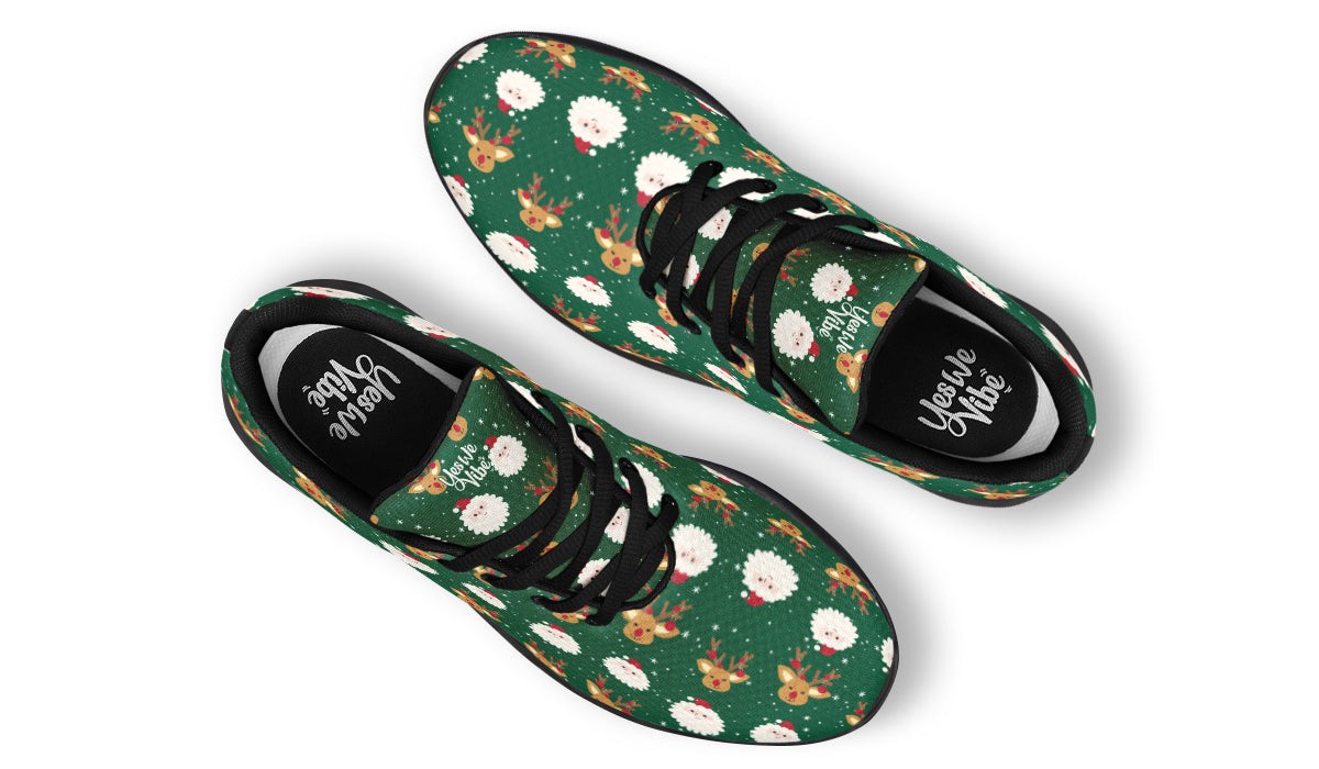 Cute Santa Claus And Reindeer