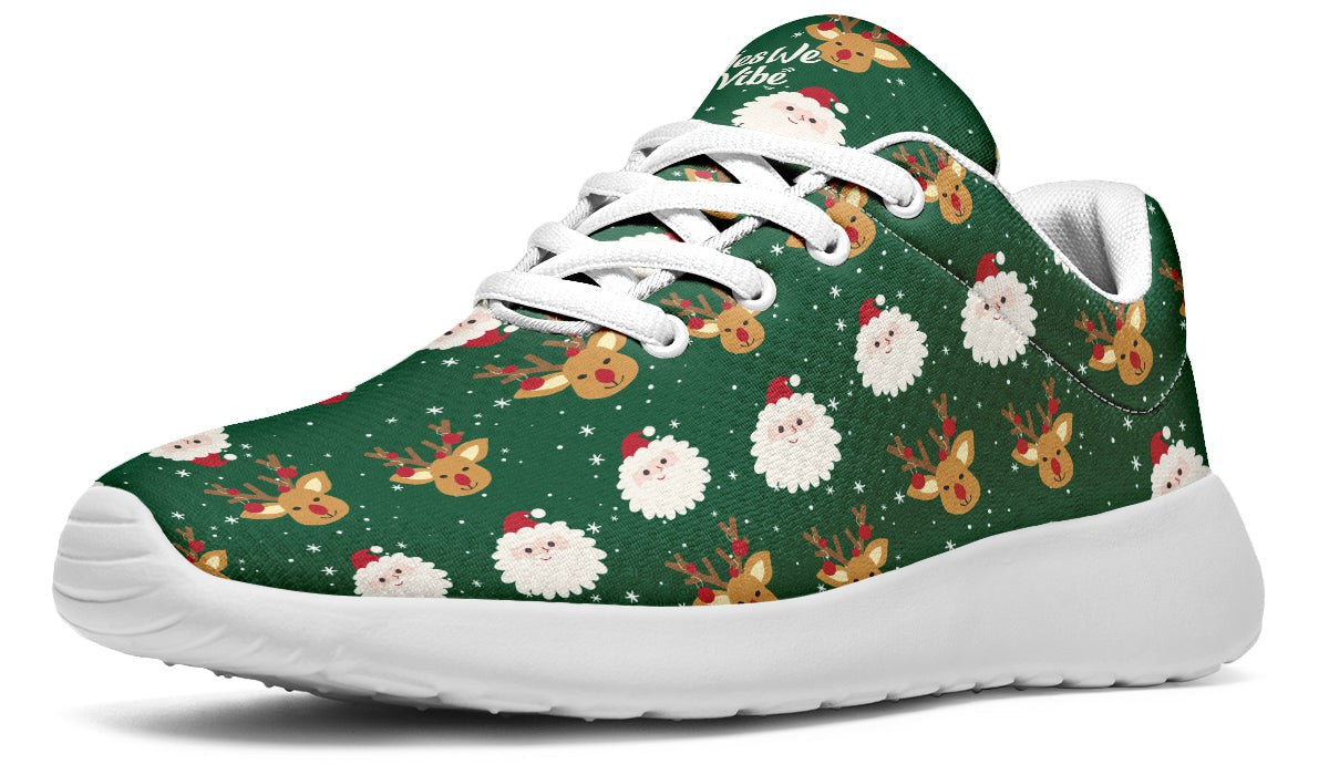 Cute Santa Claus And Reindeer