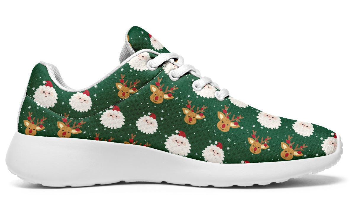 Cute Santa Claus And Reindeer