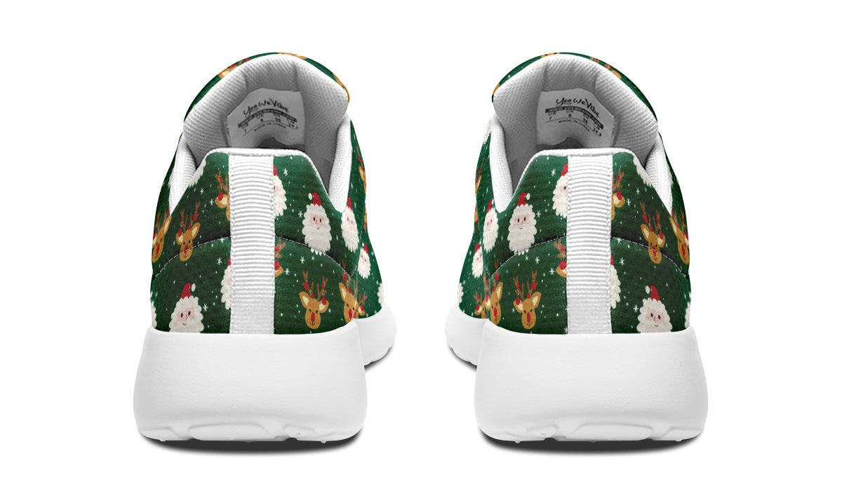 Cute Santa Claus And Reindeer