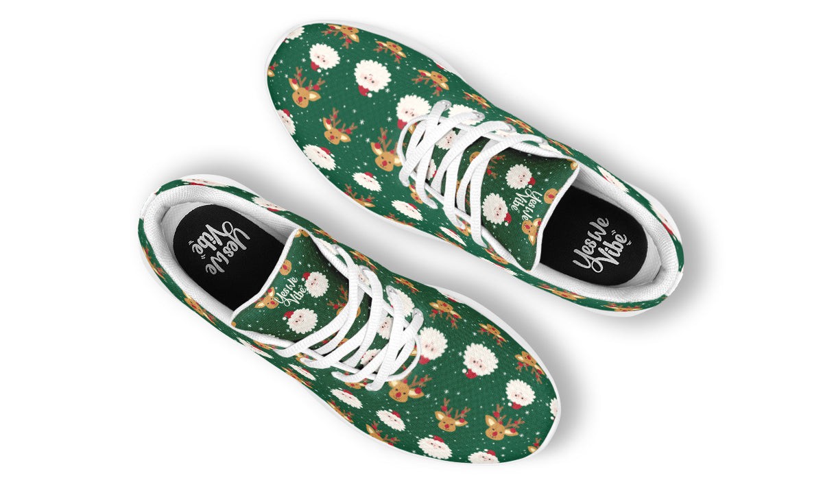 Cute Santa Claus And Reindeer