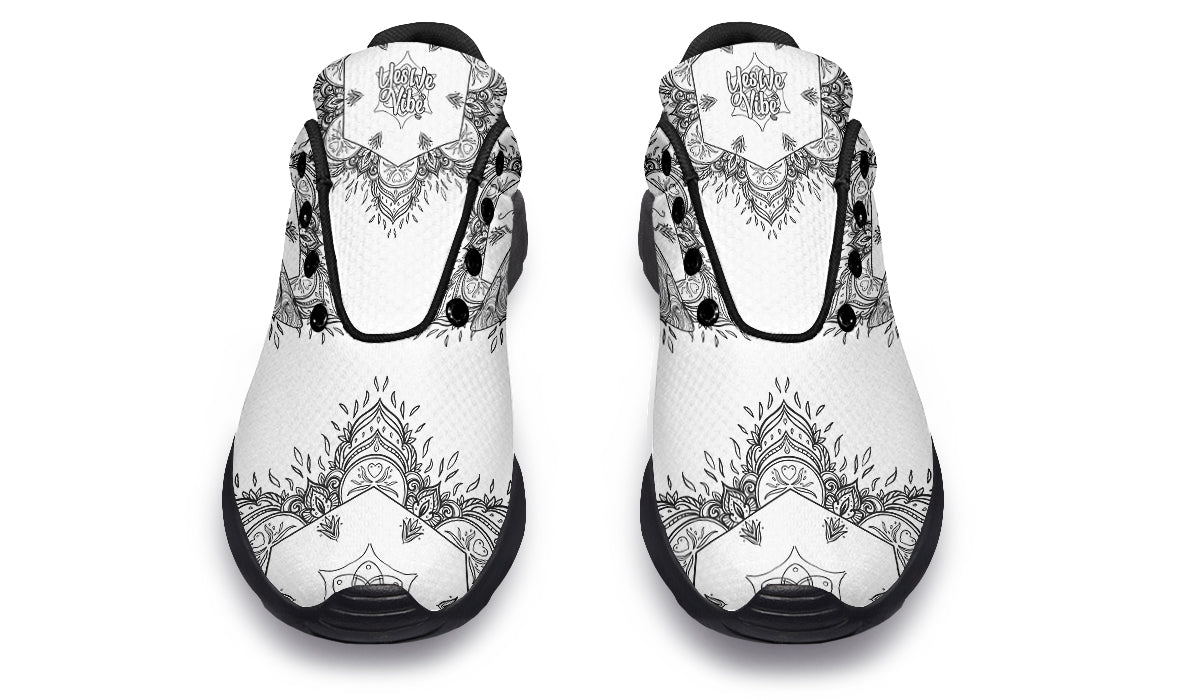 Dragonfly Mandala Black And White