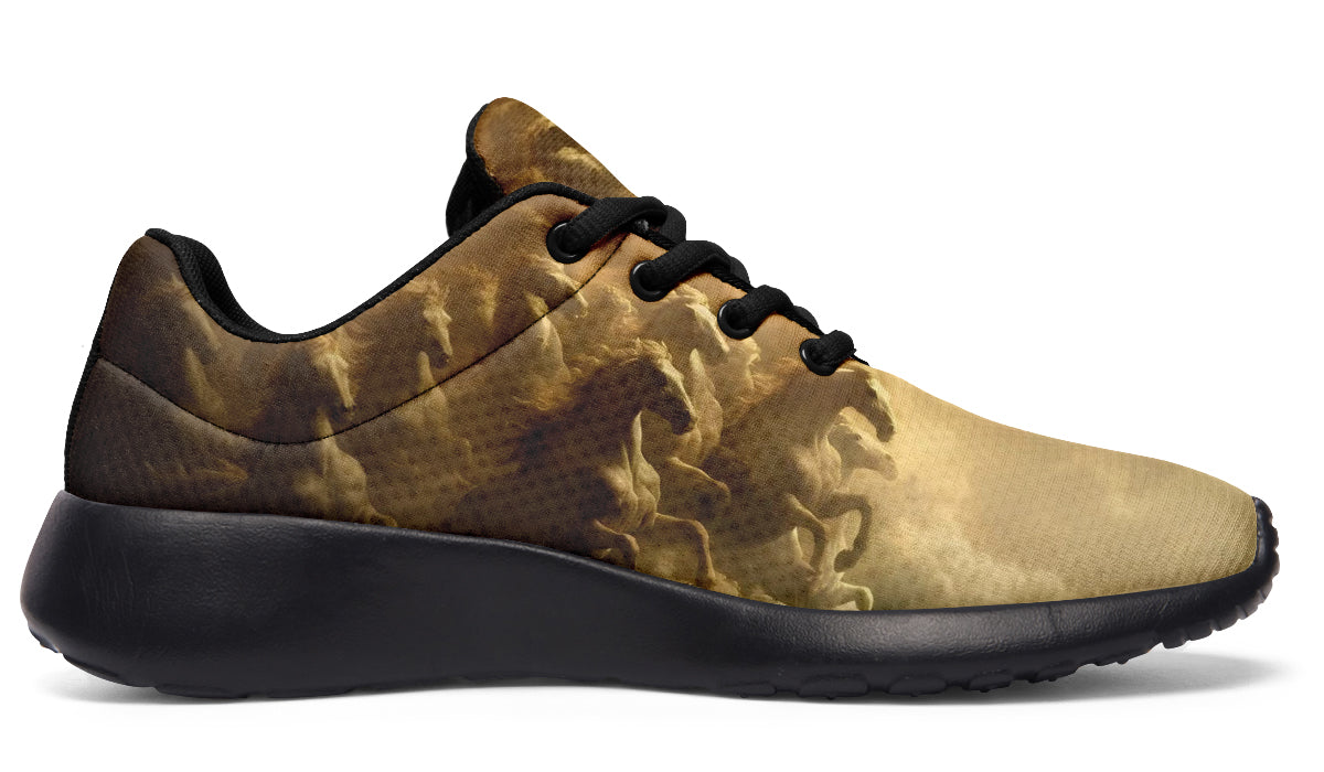 Ethereal Horses In Clouds