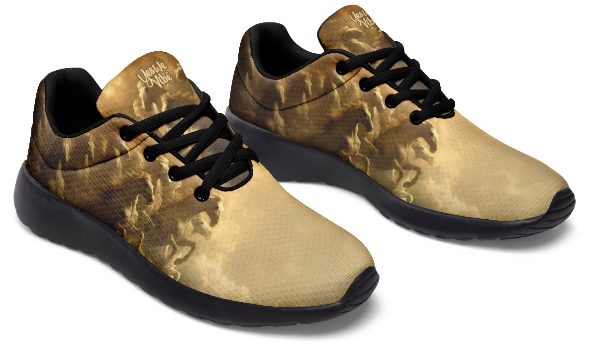 Ethereal Horses In Clouds