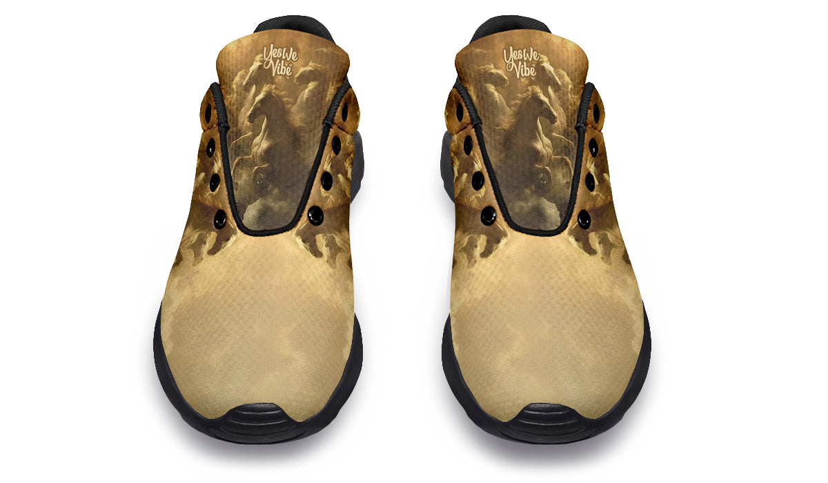 Ethereal Horses In Clouds