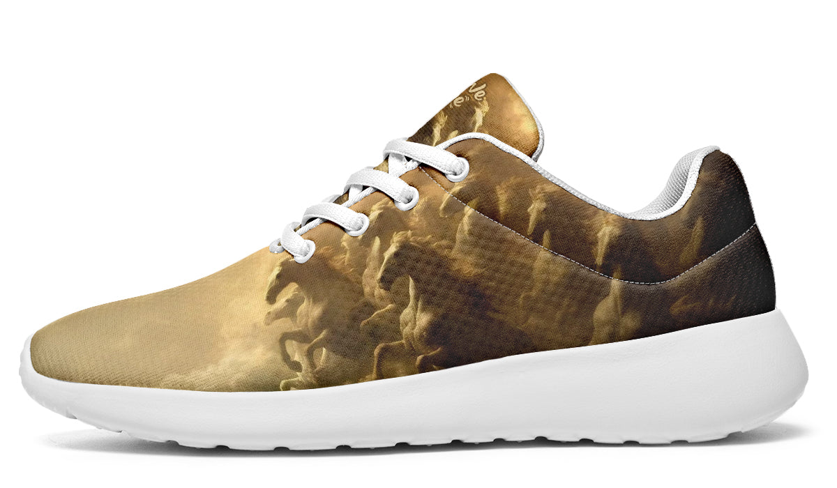 Ethereal Horses In Clouds