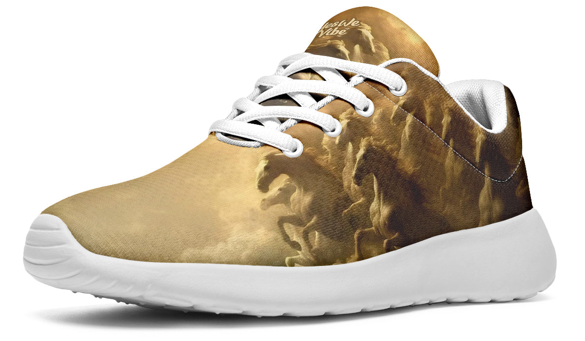 Ethereal Horses In Clouds