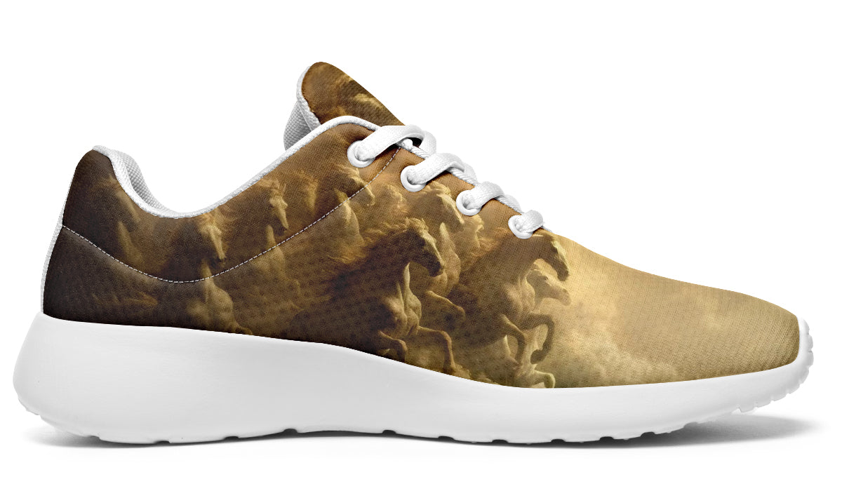 Ethereal Horses In Clouds