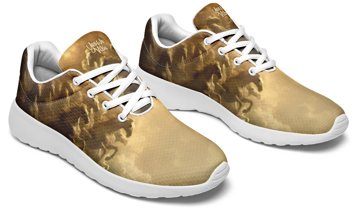 Ethereal Horses In Clouds