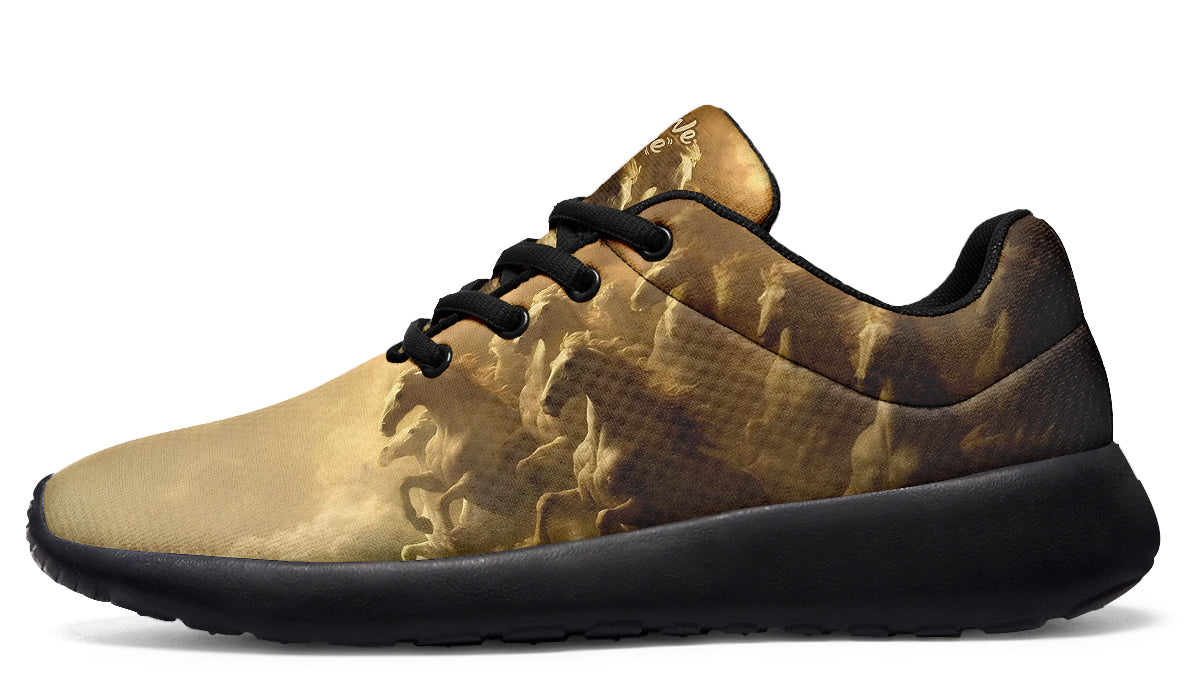 Ethereal Horses In Clouds