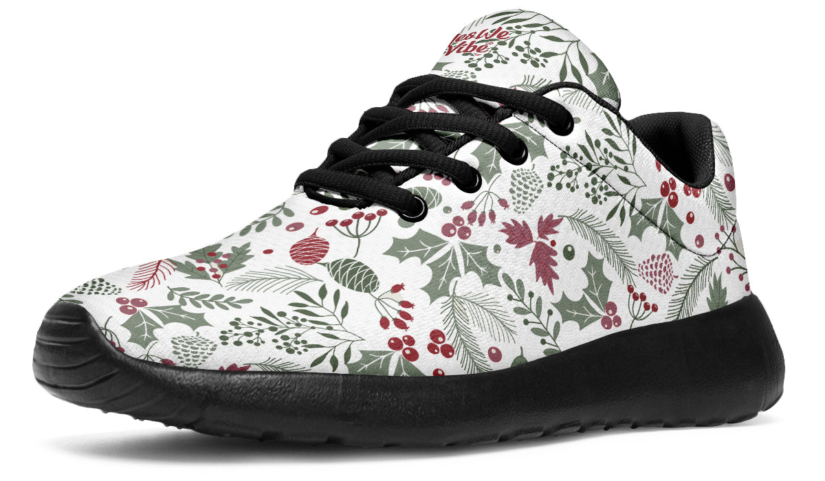 Fir Cone Holly Leaves And Berries