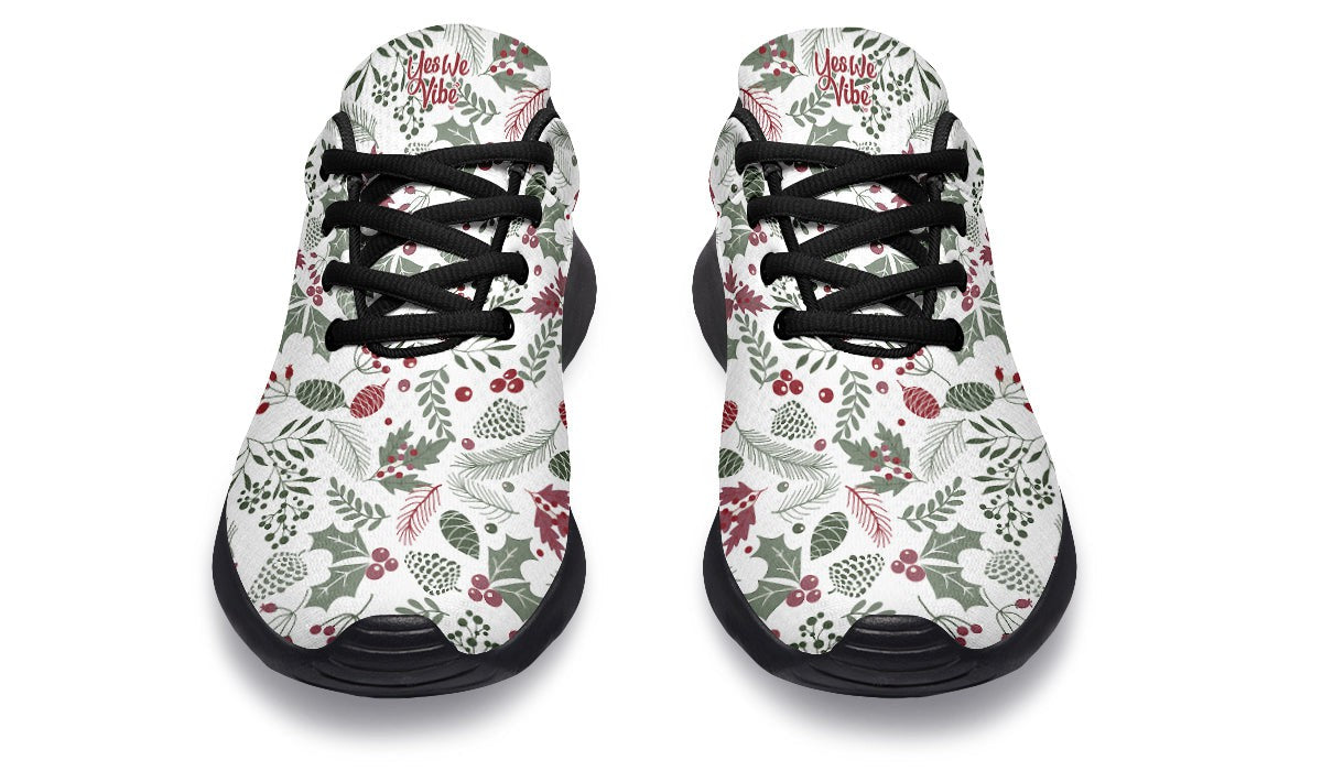 Fir Cone Holly Leaves And Berries