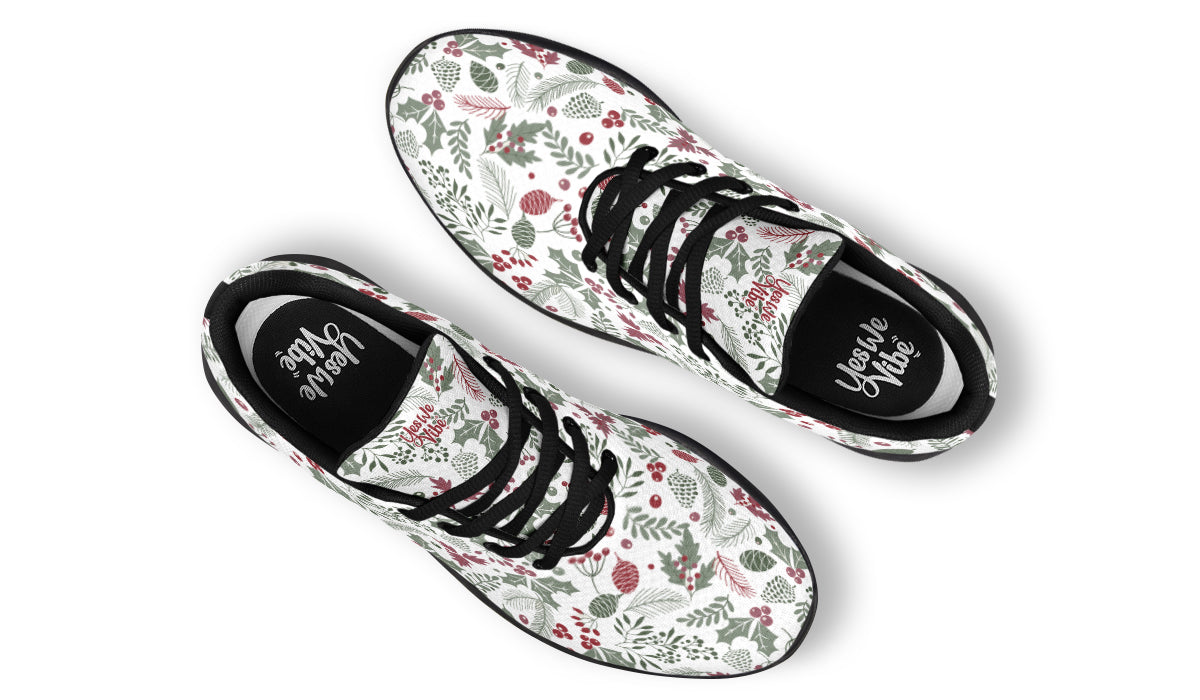 Fir Cone Holly Leaves And Berries