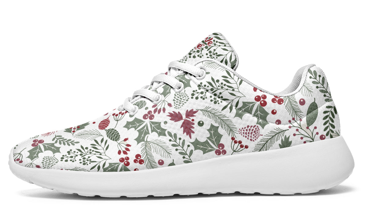 Fir Cone Holly Leaves And Berries