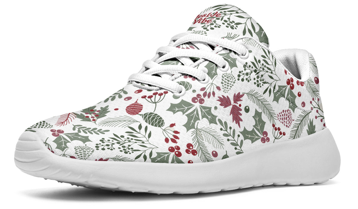 Fir Cone Holly Leaves And Berries