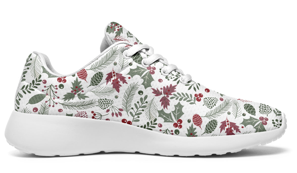 Fir Cone Holly Leaves And Berries