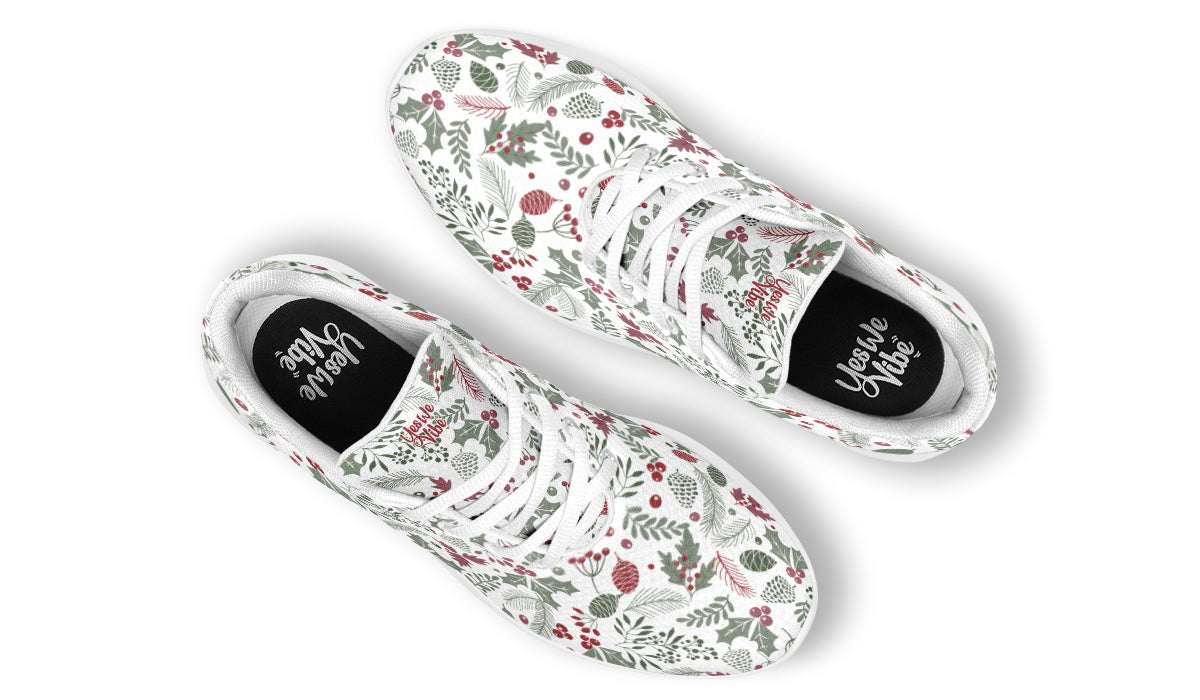 Fir Cone Holly Leaves And Berries