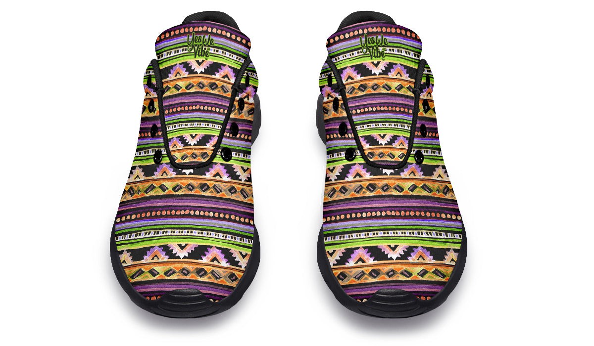 Folk Stripes And Triangles Tribal