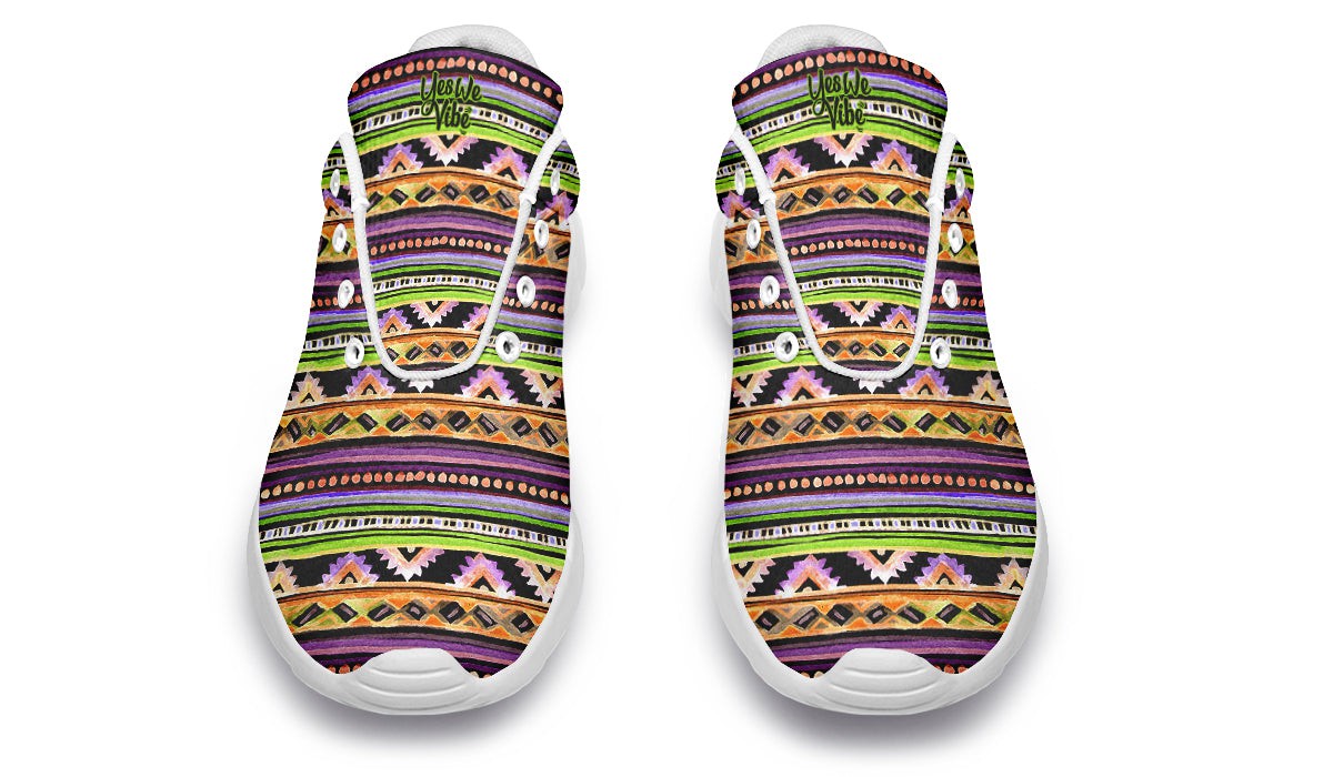 Folk Stripes And Triangles Tribal