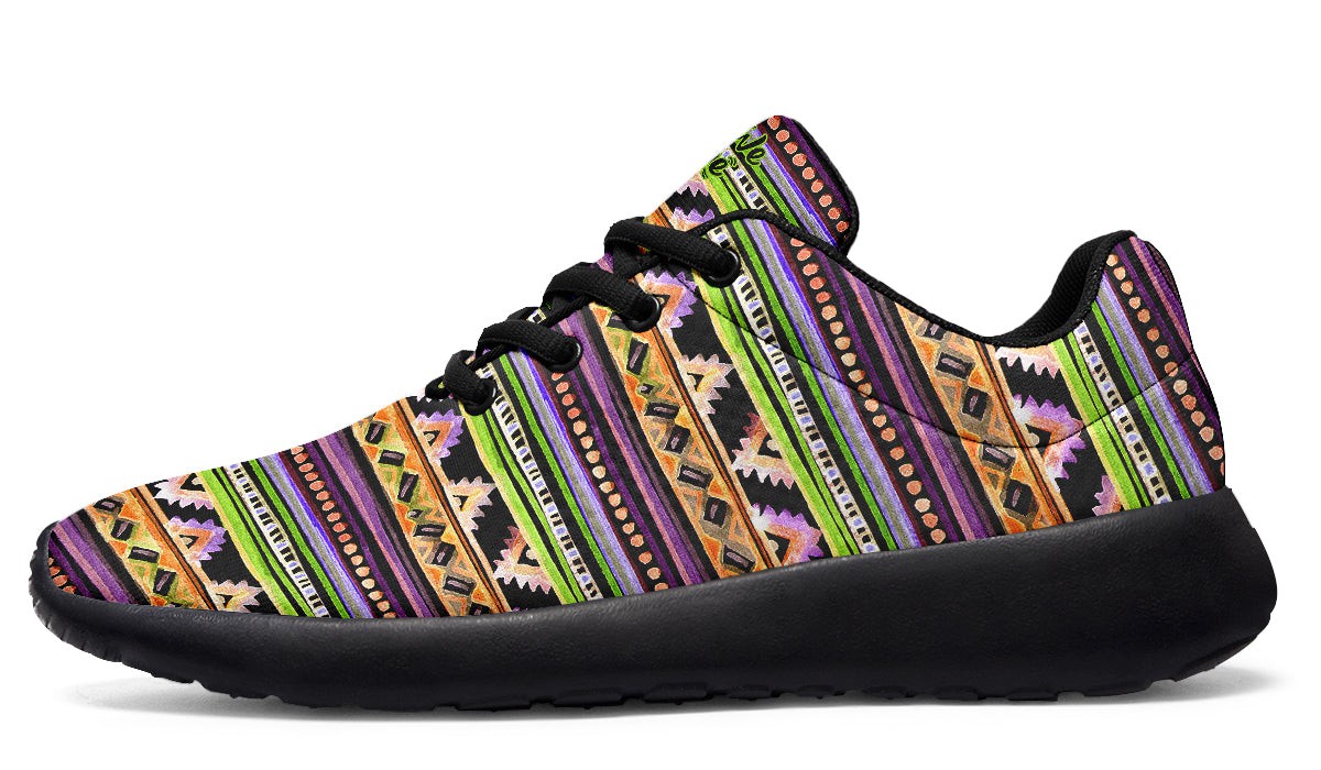 Folk Stripes And Triangles Tribal