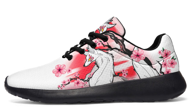 Fox And Pink Flowers
