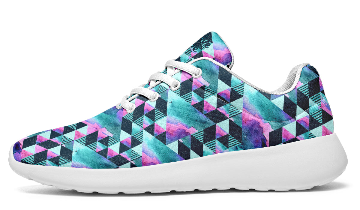 Geometric Watercolor Turquoise