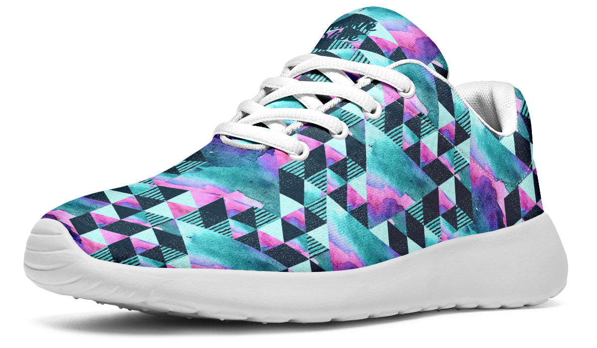 Geometric Watercolor Turquoise