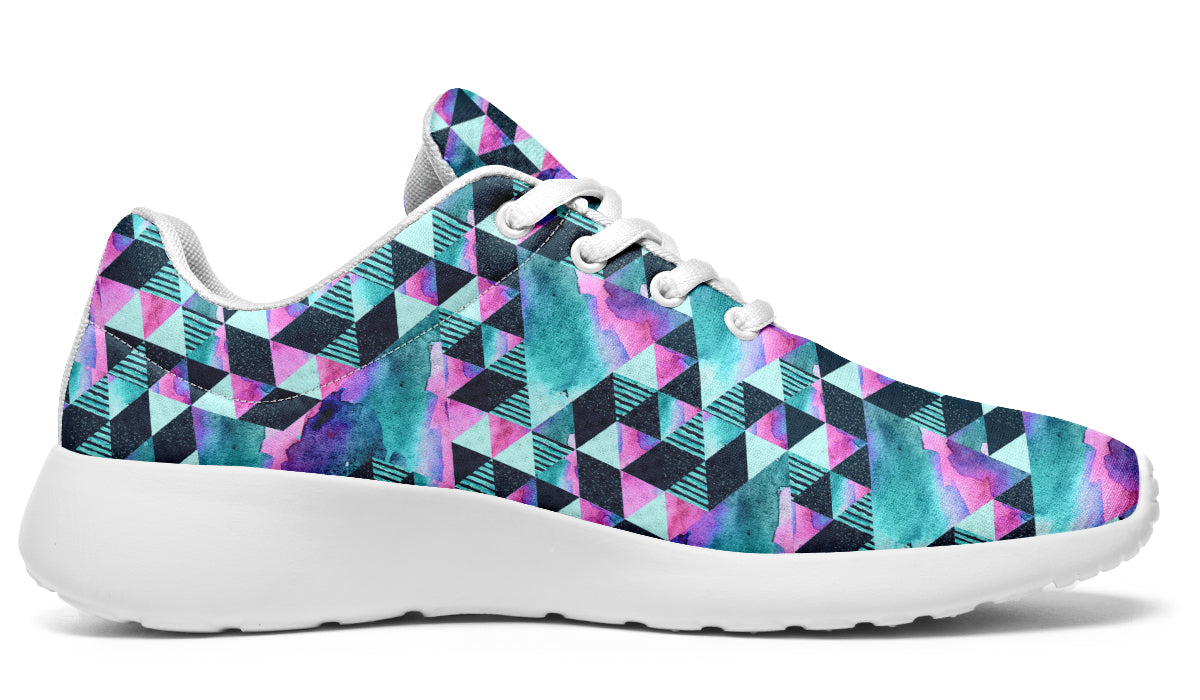 Geometric Watercolor Turquoise