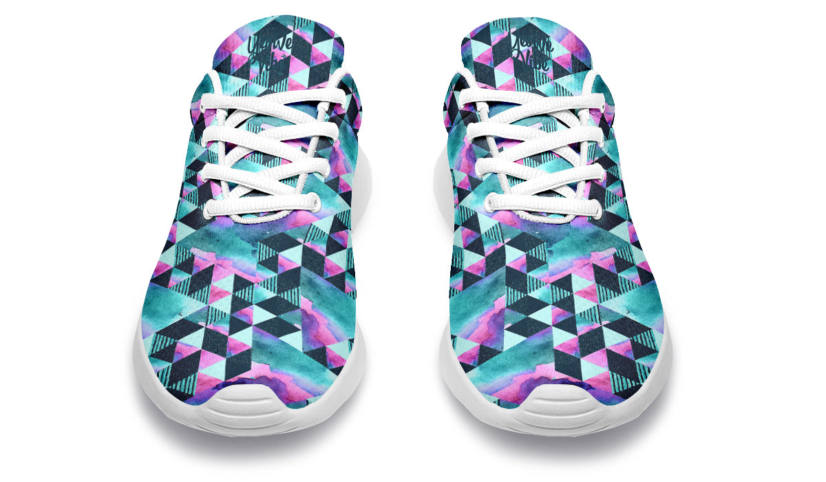 Geometric Watercolor Turquoise