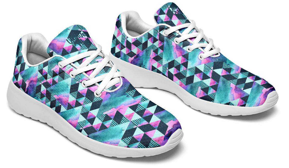 Geometric Watercolor Turquoise