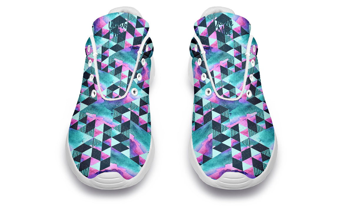 Geometric Watercolor Turquoise