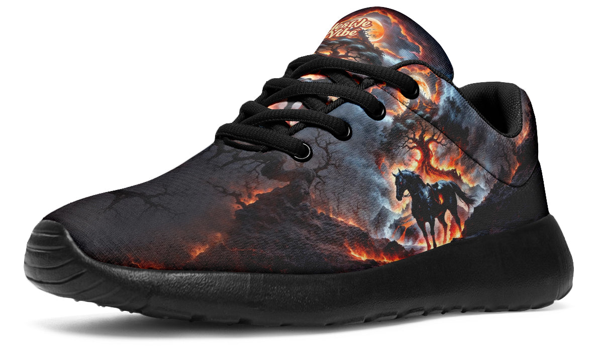 Hellfire Steed Under Blood Moon