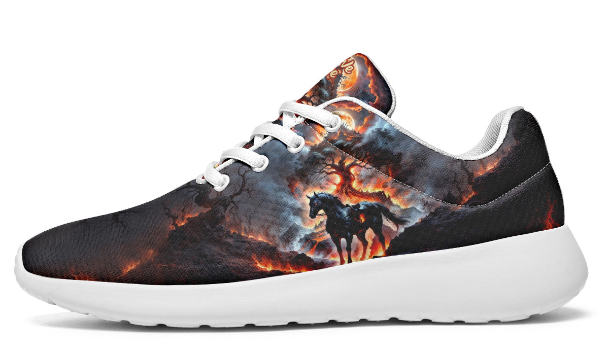 Hellfire Steed Under Blood Moon