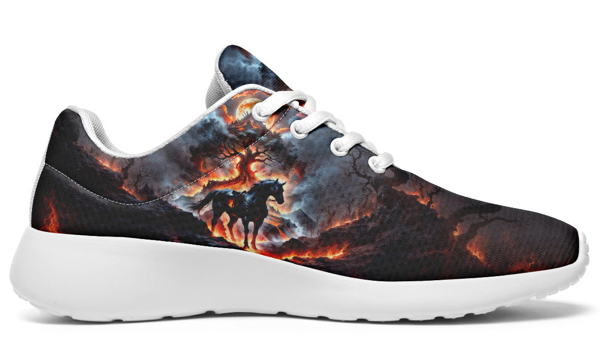 Hellfire Steed Under Blood Moon