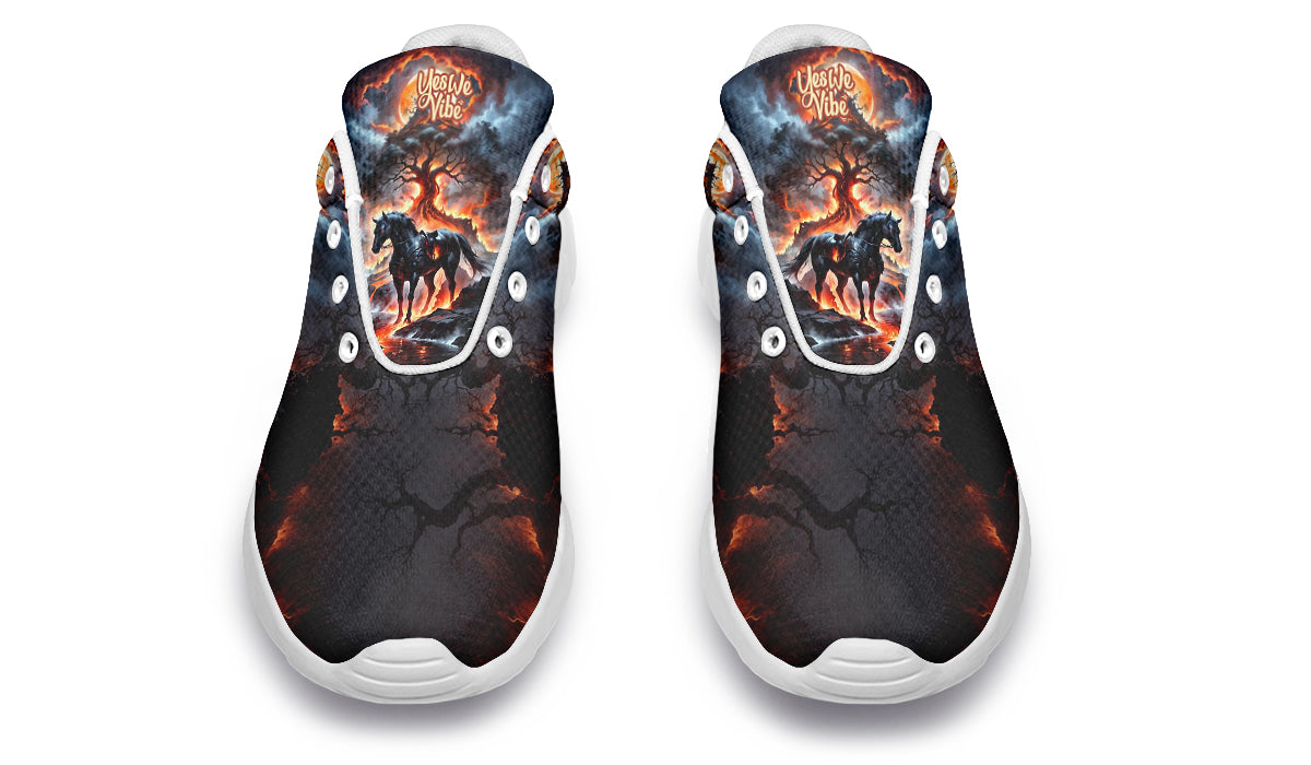 Hellfire Steed Under Blood Moon