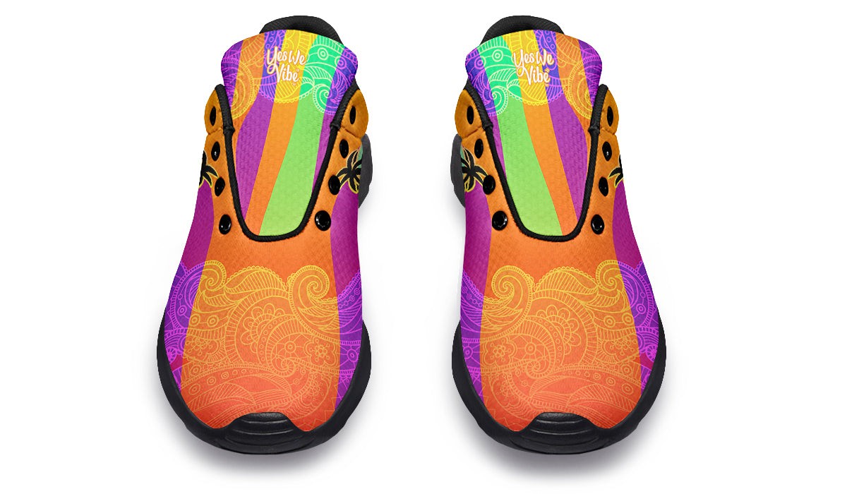 Hippie Van And Surfboard