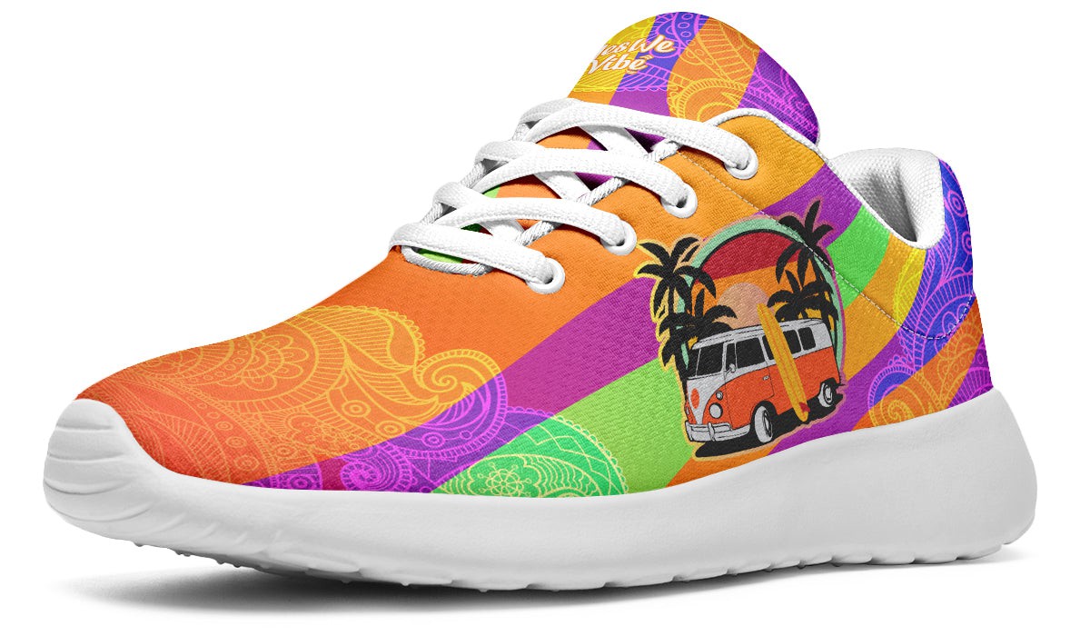 Hippie Van And Surfboard