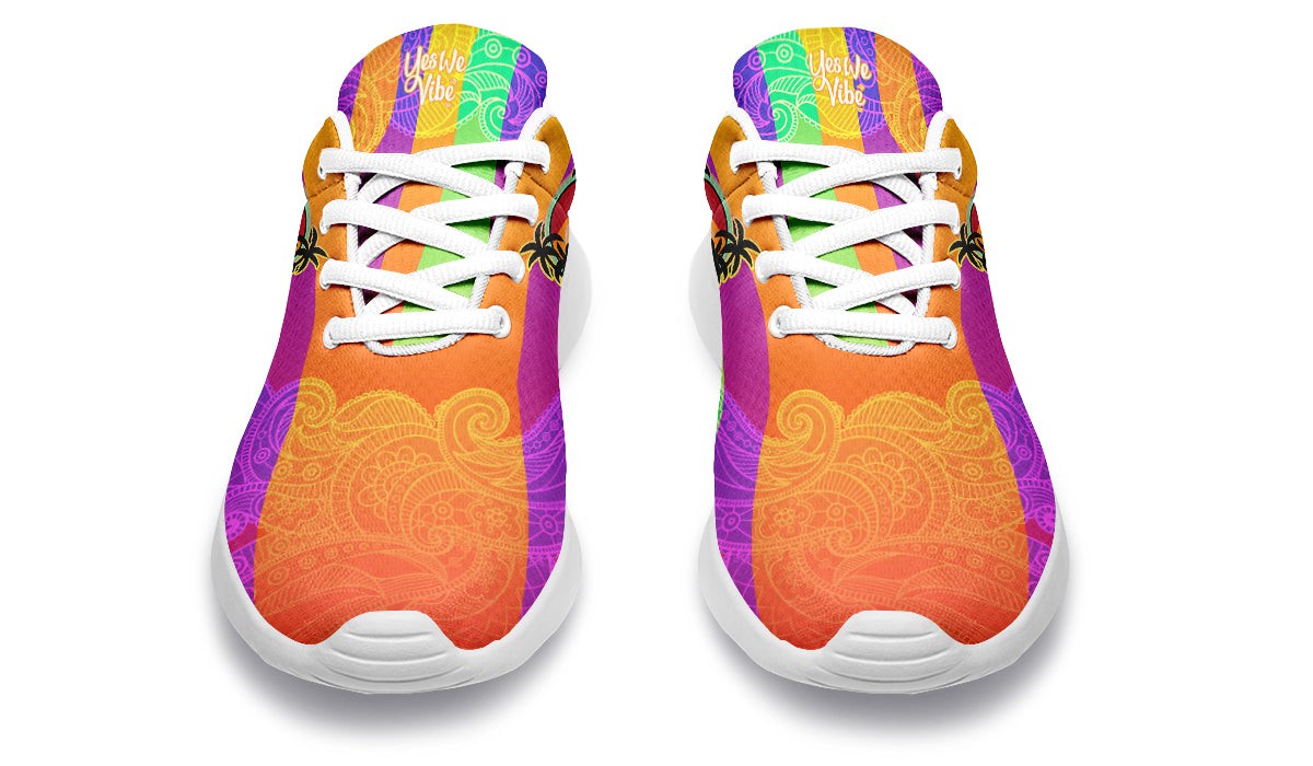 Hippie Van And Surfboard