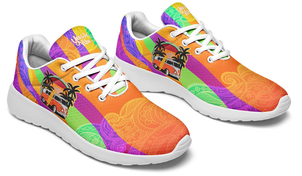 Hippie Van And Surfboard